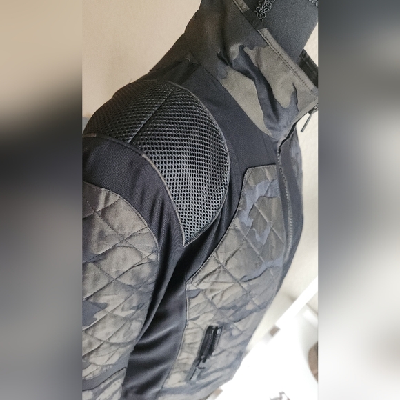 Blanc Noir Camo Moto Jacket Large - Picture 12 of 16